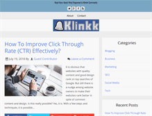 Tablet Screenshot of klinkk.com